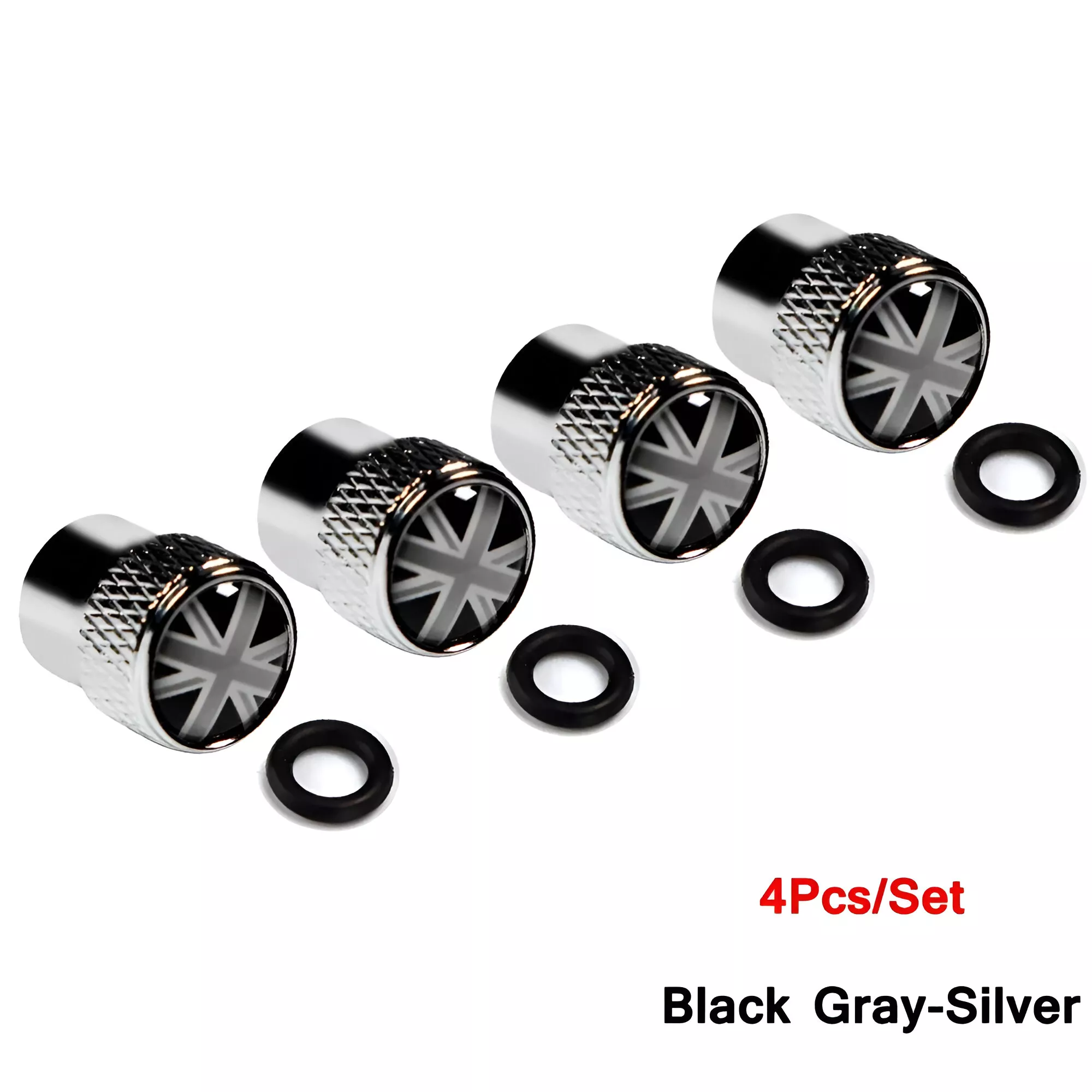 Black Gray-Silver