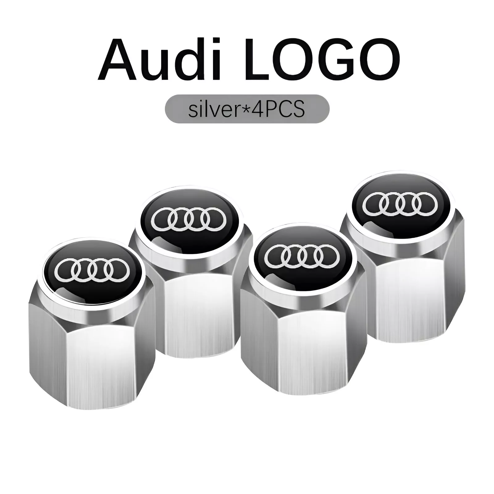 4PC Audi Silvery