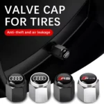 3D Metal Tire Valve Caps for Audi, BMW & Mercedes 4 5241 d94ff5