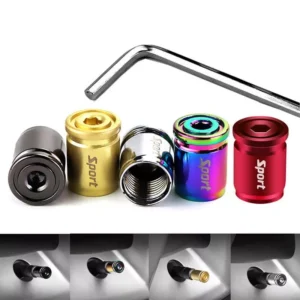 Sport Tire Valve Stem Cap Anti-Theft Zinc Alloy Valve Caps for Subaru, Jeep, Lexus