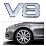 3D Metal Chrome V6 V8 Car Logo Emblem Sticker for Subaru, Jeep, Lexus 6 5367 354ac3