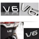 3D Metal Chrome V6 V8 Car Logo Emblem Sticker for Subaru, Jeep, Lexus 7 5367 f78265