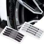 4PCS Aluminum Car Wheel Rim Stickers - Fits Nissan Nismo, GTR, X-Trail 3 5439-1cd48b.webp