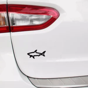 3D Metal Shark Emblem Badge Decal for Hyundai, Chrysler, Lamborghini