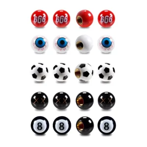 Universal Car Tire Valve Stem Caps - Fits Toyota, Ford, Honda