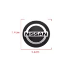 14mm Car Remote Key Sticker Aluminum Emblem Decal for Nissan, Juke, X-Trail 7 5823 b97a16