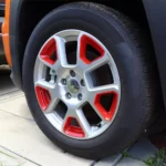 ABS Car Wheel Hub Decoration Cover for Jeep Renegade 2020-2024 4 6028 4fc50e