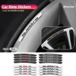 3D Aluminum Wheel Rim Stickers for Audi A3 A4 A6, BMW, Mercedes - 4PCS 4 6058 7ba13e