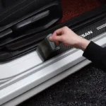 4pcs Carbon Fiber Car Door Sill Stickers for Nissan, Juke, Altima 5 6233 516316