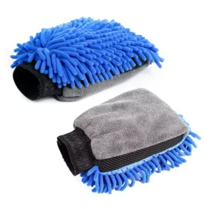 Double-Faced Microfiber Car Wash Mitt for BMW, Toyota, Ford