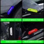 Car Door Reflective Sticker Night Light Warning Decal for Nissan, Altima, Murano, Kicks 5 6383 f44fc7