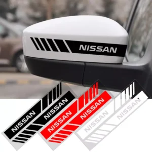 Car Styling 2Pcs Rearview Mirror Decal Stickers for Nissan X-Trail, Qashqai & Juke