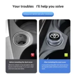Car Cigarette Lighter Cover for Toyota Corolla, Rav4, Auris, CHR – Dustproof, Carbon Fiber Style 5 6541 7b53f5