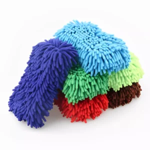 2Pcs Coral Car Wash Gloves & Sponges for Toyota, Ford, BMW