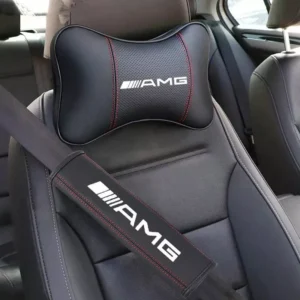 Mercedes-Benz AMG Seat Belt Shoulder Pads & Neck Pillows – Breathable & Safe