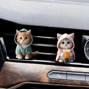 Cute Cat Acrylic Car Vent Clip Aromatherapy for Toyota, Honda, Ford