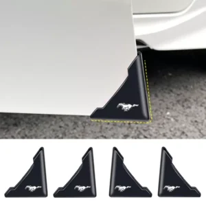 2Pcs Car Door Bumper Anti-Scratch Cover for Ford Mustang Shelby GT500 GT350