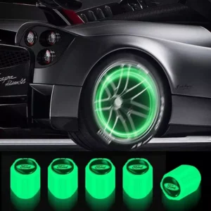 Luminous Valve Caps for Ford, Fiesta, Mustang, and More