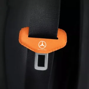 Suede Seatbelt Buckle Protector Cover for Mercedes-Benz
