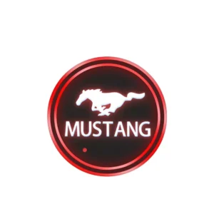 Colorful LED Car Logo Cup Light for Ford Mustang