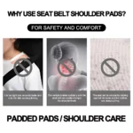 Car Interior Suede Fluff Seat Belt Cover Shoulder Neck Protection for Nissan X-Trail, Qashqai, and Juke 5 7082 ea86a4