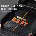 Truck Bed Mat for Ford F250/F350 (2017-2024), 6.8 FT Bed Liner, Non-Slip TPE 8 7106 e1420e