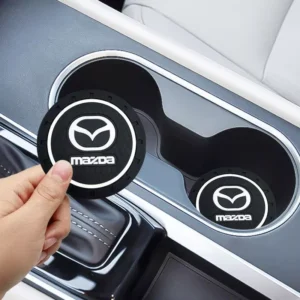 Silicone Car Coaster - Non-Slip Cup Holder Mat for Mazda CX-5, CX-9, CX-30
