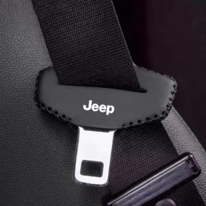 Leather Seat Belt Plug Protectors for Jeep