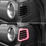 Car Air Conditioning Vent Outlet Decoration Cover for Jeep Wrangler JL, Gladiator JT 6 7436 e58143