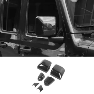 Car Rearview Mirror Base Decoration Cover for Jeep Wrangler JL 2020-2024