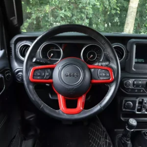Steering Wheel Decoration Cover for Jeep Wrangler JL & Gladiator JT 2020-2024