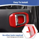 Car Inner Door Handle Bowl Cover for Jeep Wrangler JL & Gladiator JT 2020-2022 5 7523 2934c6