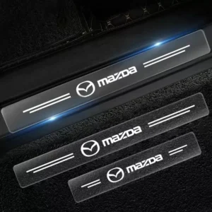 4PCS Transparent Car Door Sill Protector Stickers for Mazda CX-5, CX-30, MX-5