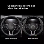 Mercedes-Benz C43 CLA GLA Suede Carbon Fiber Steering Wheel Cover 6 7849 947329