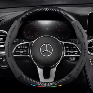 Mercedes-Benz C43 CLA GLA Suede Carbon Fiber Steering Wheel Cover