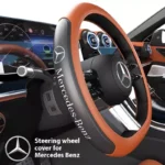 Mercedes-Benz Car Anti-Slip Leather Steering Wheel Cover for A, C, E, GLA 7 7885 1cb2c1