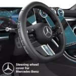 Mercedes-Benz Car Anti-Slip Leather Steering Wheel Cover for A, C, E, GLA 6 7885 612459