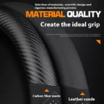 Suede Carbon Fiber Leather Steering Wheel Cover – Fits Most Mercedes-Benz Models 6 8002 1efa07