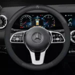 Suede Carbon Fiber Leather Steering Wheel Cover – Fits Most Mercedes-Benz Models 5 8002 27c897