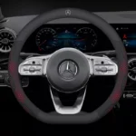Suede Carbon Fiber Leather Steering Wheel Cover – Fits Most Mercedes-Benz Models 7 8002 8d83c0