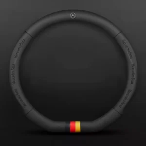 3D Embossed Ventilated Steering Wheel Cover – Universal Fit for Mercedes-Benz