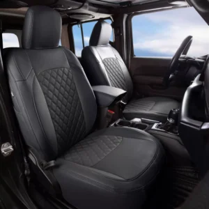 Durable Waterproof Leather Seat Covers Full Set for Jeep Wrangler
