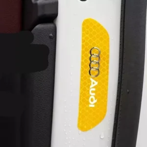 4PCS Reflective Car Door Warning Stickers – Safety Decals for Audi
