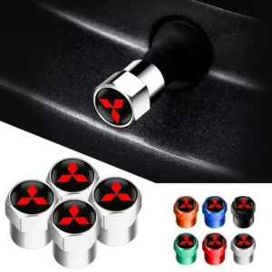 4PCS Metal Tire Valve Stem Caps for Mitsubishi