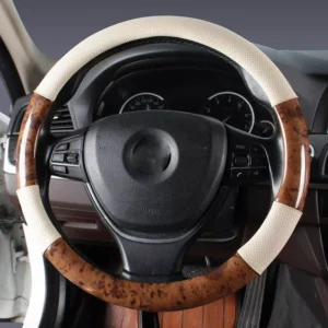 Wood Grain Steering Wheel Cover for Toyota