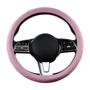 Pink Leather Steering Wheel Cover for Toyota