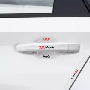 Transparent Car Door Handle Scratch Protector Stickers for Audi