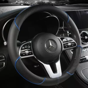 Universal Anti-Slip Faux Leather Steering Wheel Cover for Mercedes