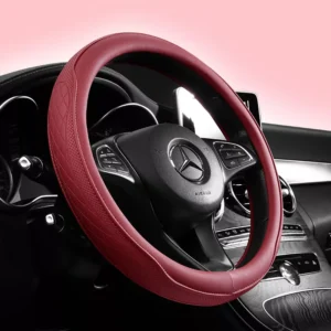 Anti-Slip Faux Leather Steering Wheel Cover for Mercedes