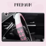 Cute Pink Cat Claw Steering Wheel Cover for Mercedes-Benz 6 8837 24c6aa